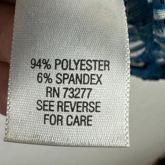 DANA BUCHMAN WOMEN'S MULTICOLORED ABSTRACT PATTERNED 3/4SLEEVE SCOOP NECK TOP XL - Picture 6 of 7